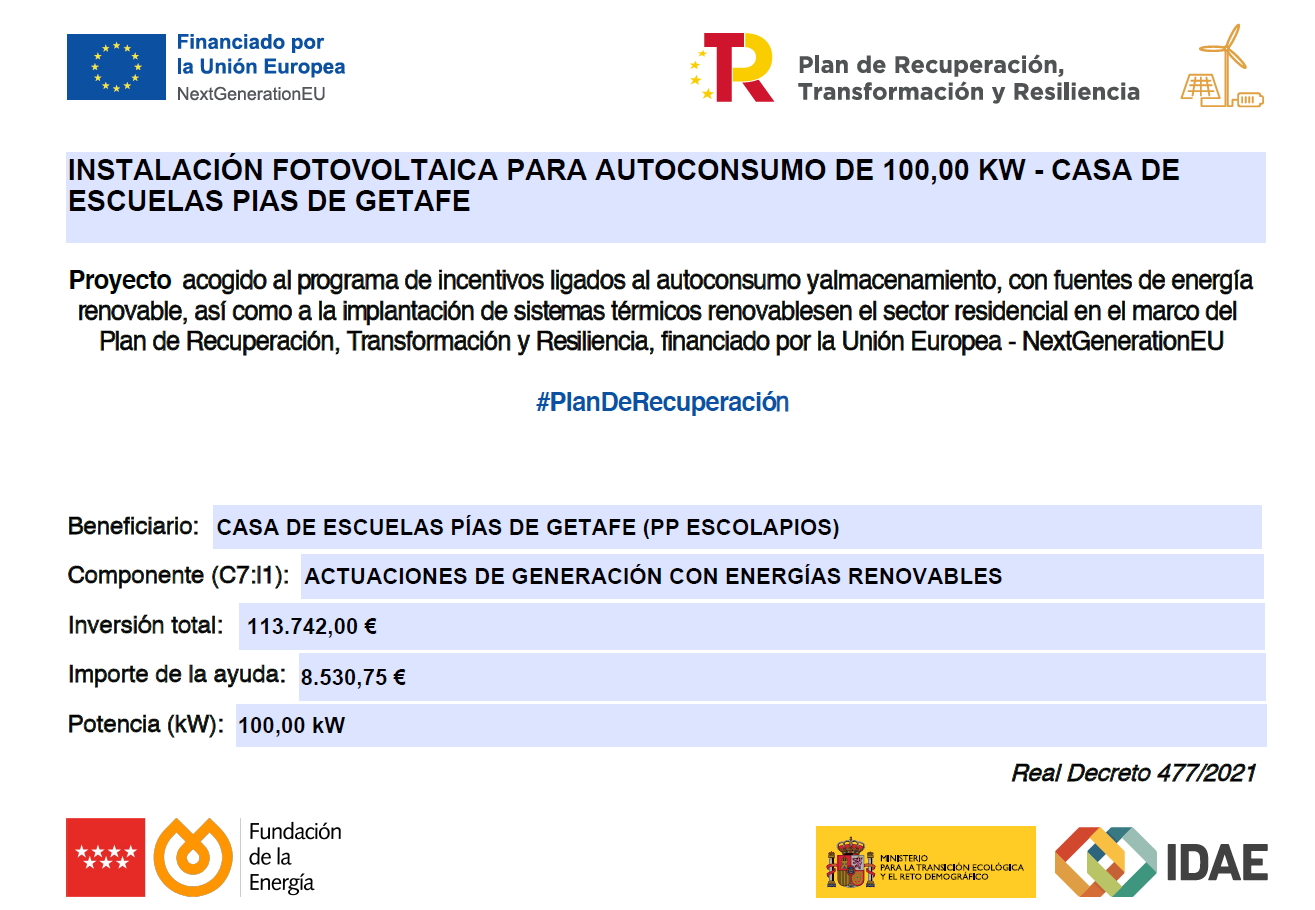 Sistema de autoconsumo energético
